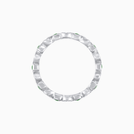 Load image into Gallery viewer, Art Deco Inspired Stackable Full Eternity Band with Geometric Gemstones - Shahin Jewelry