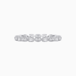 Load image into Gallery viewer, Art Deco Inspired Stackable Full Eternity Band with Geometric Gemstones - Shahin Jewelry