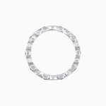 Load image into Gallery viewer, Art Deco Inspired Stackable Full Eternity Band with Geometric Gemstones - Shahin Jewelry