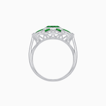 Load image into Gallery viewer, Art Deco Inspired Starburst Gemstone & Diamond Cocktail Ring - Shahin Jewelry