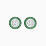 Load image into Gallery viewer, Art Deco Inspired Stud Target Earrings - Shahin Jewelry