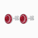 Load image into Gallery viewer, Art Deco Inspired Stud Target Earrings - Shahin Jewelry
