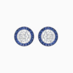 Load image into Gallery viewer, Art Deco Inspired Stud Target Earrings - Shahin Jewelry