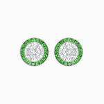 Load image into Gallery viewer, Art Deco Inspired Stud Target Earrings - Shahin Jewelry