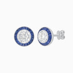 Load image into Gallery viewer, Art Deco Inspired Stud Target Earrings - Shahin Jewelry