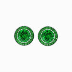 Load image into Gallery viewer, Art Deco Inspired Stud Target Earrings - Shahin Jewelry