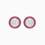 Load image into Gallery viewer, Art Deco Inspired Stud Target Earrings - Shahin Jewelry