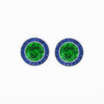 Load image into Gallery viewer, Art Deco Inspired Stud Target Earrings - Shahin Jewelry