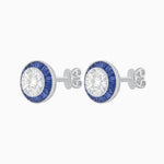 Load image into Gallery viewer, Art Deco Inspired Stud Target Earrings - Shahin Jewelry