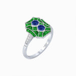 Load image into Gallery viewer, Art Deco Inspired Twin Diamond Geometric Ring - Shahin Jewelry