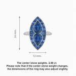 Load image into Gallery viewer, Art Deco Marquise Shape Gemstone Toi et Moi Style Vintage Ring - Shahin Jewelry