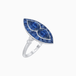 Load image into Gallery viewer, Art Deco Marquise Shape Gemstone Toi et Moi Style Vintage Ring - Shahin Jewelry