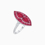 Load image into Gallery viewer, Art Deco Marquise Shape Gemstone Toi et Moi Style Vintage Ring - Shahin Jewelry