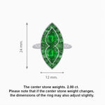 Load image into Gallery viewer, Art Deco Marquise Shape Gemstone Toi et Moi Style Vintage Ring - Shahin Jewelry