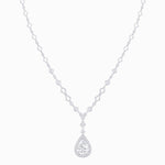 Load image into Gallery viewer, Art Deco Pear - Shaped Drop Necklace with Diamond Accents - Shahin Jewelry