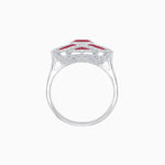 Load image into Gallery viewer, Art Deco Sea Wave Design Oval Cut Gemstone Ring - Shahin Jewelry
