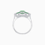 Load image into Gallery viewer, Art Deco Sea Wave Design Oval Cut Gemstone Ring - Shahin Jewelry