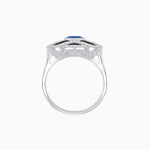 Load image into Gallery viewer, Art Deco Sea Wave Design Oval Cut Gemstone Ring - Shahin Jewelry