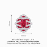Load image into Gallery viewer, Art Deco Sea Wave Design Oval Cut Gemstone Ring - Shahin Jewelry