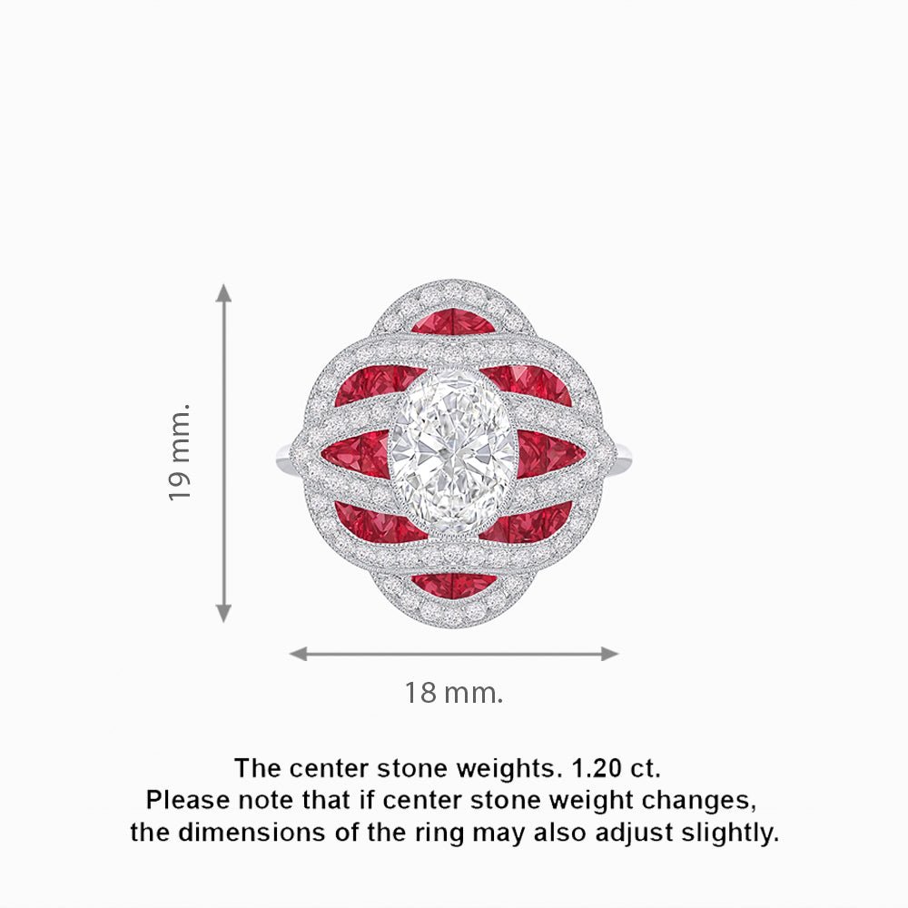 Art Deco Sea Wave Design Ring - Shahin Jewelry