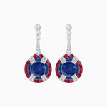 Load image into Gallery viewer, Art Deco Style Diamond & Gemstone Drop Earring Mountings - Shahin Jewelry