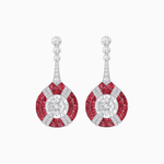 Load image into Gallery viewer, Art Deco Style Diamond & Gemstone Drop Earring Mountings - Shahin Jewelry