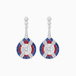 Load image into Gallery viewer, Art Deco Style Diamond & Gemstone Drop Earring Mountings - Shahin Jewelry