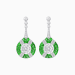 Load image into Gallery viewer, Art Deco Style Diamond & Gemstone Drop Earring Mountings - Shahin Jewelry