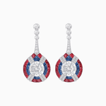 Load image into Gallery viewer, Art Deco Style Diamond & Gemstone Drop Earring Mountings - Shahin Jewelry