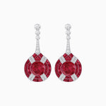Load image into Gallery viewer, Art Deco Style Diamond & Gemstone Drop Earring Mountings - Shahin Jewelry