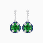 Load image into Gallery viewer, Art Deco Style Diamond & Gemstone Drop Earring Mountings - Shahin Jewelry