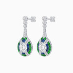 Load image into Gallery viewer, Art Deco Style Diamond & Gemstone Drop Earring Mountings - Shahin Jewelry