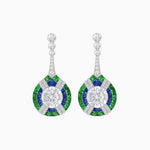 Load image into Gallery viewer, Art Deco Style Diamond & Gemstone Drop Earring Mountings - Shahin Jewelry