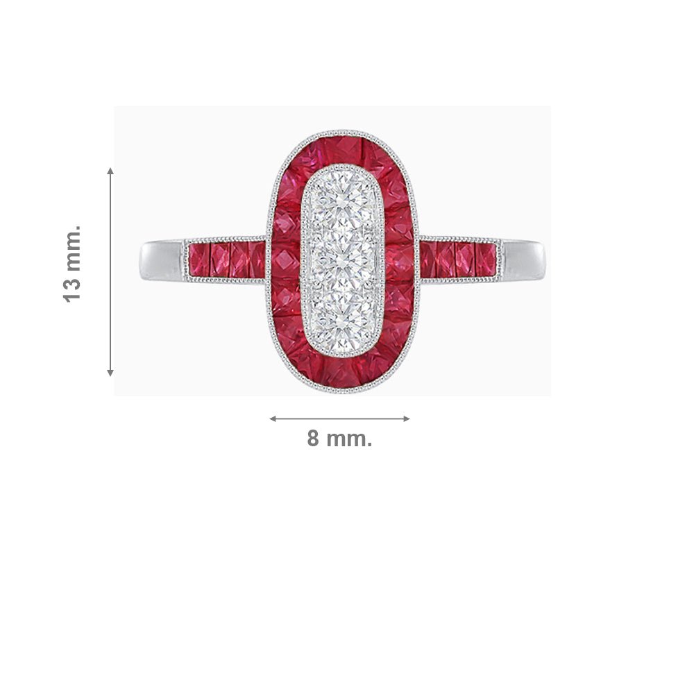 Art Deco Style Dinner Ring - Shahin Jewelry
