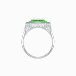 Load image into Gallery viewer, Art Deco Style Double Halo Ring with Diamond - Shahin Jewelry