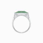 Load image into Gallery viewer, Art Deco Style Double Halo Ring with Diamond - Shahin Jewelry