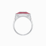 Load image into Gallery viewer, Art Deco Style Double Halo Ring with Diamond - Shahin Jewelry