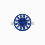 Load image into Gallery viewer, Art Deco Style Dress Ring With Gemstone - Shahin Jewelry