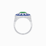Load image into Gallery viewer, Art Deco Style Dress Ring With Gemstone - Shahin Jewelry