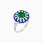 Load image into Gallery viewer, Art Deco Style Dress Ring With Gemstone - Shahin Jewelry