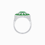 Load image into Gallery viewer, Art Deco Style Dress Ring With Gemstone - Shahin Jewelry