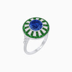 Load image into Gallery viewer, Art Deco Style Dress Ring With Gemstone - Shahin Jewelry