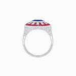 Load image into Gallery viewer, Art Deco Style Dress Ring With Gemstone - Shahin Jewelry