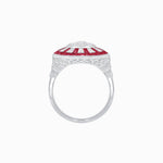 Load image into Gallery viewer, Art Deco Style Dress Ring With Illusion Setting - Shahin Jewelry