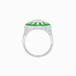 Load image into Gallery viewer, Art Deco Style Dress Ring With Illusion Setting - Shahin Jewelry