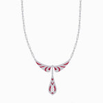 Load image into Gallery viewer, Art Deco Style Drop Sapphire & Diamond Necklace - Shahin Jewelry
