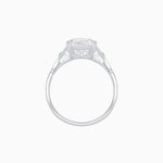 Load image into Gallery viewer, Art Deco Style Emerald Cut Center Stone Ring Mounting with French Cut Accents - Shahin Jewelry