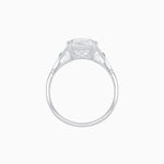 Load image into Gallery viewer, Art Deco Style Emerald Cut Center Stone Ring Mounting with French Cut Accents - Shahin Jewelry