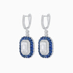 Load image into Gallery viewer, Art Deco Style Emerald Cut Diamond Earrings - Shahin Jewelry