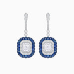 Load image into Gallery viewer, Art Deco Style Emerald Cut Diamond Earrings - Shahin Jewelry